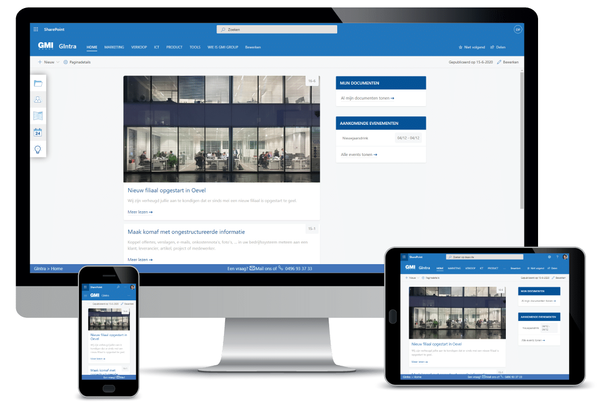 GMI intranet: de start van uw interne digitale communicatie GMI intranet: de start van uw interne digitale communicatie